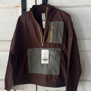 Fabletics Brown and Gray Windbreaker